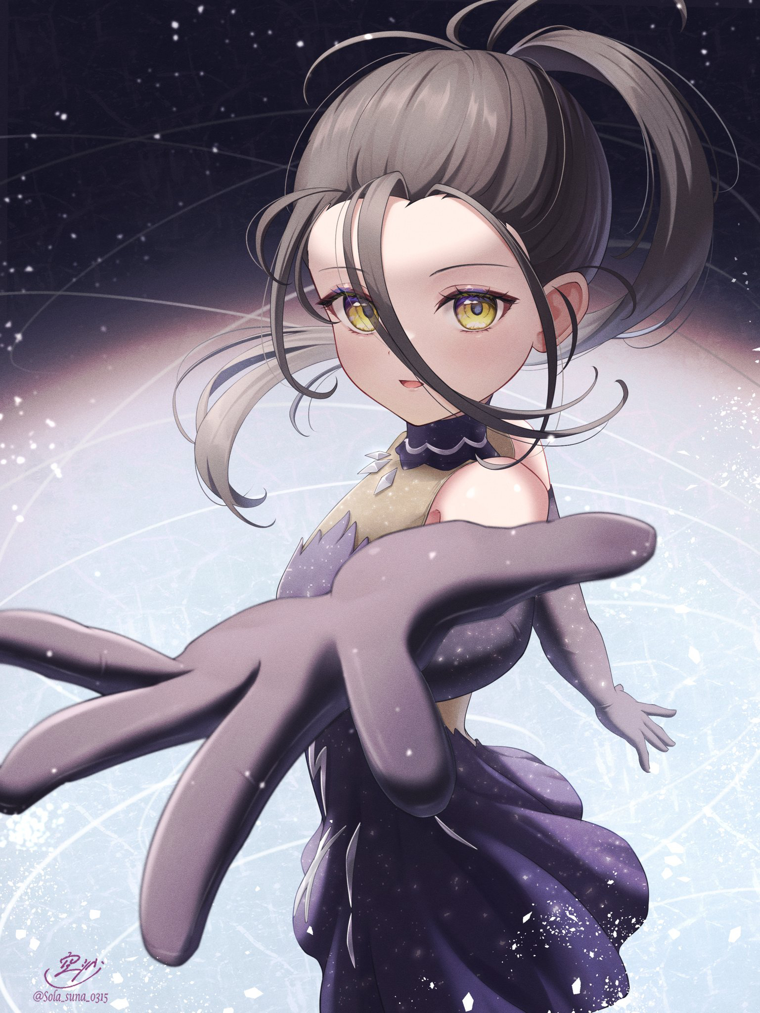 Kamisaki Hikaru from Medalist (manga) drawn by Solasuna